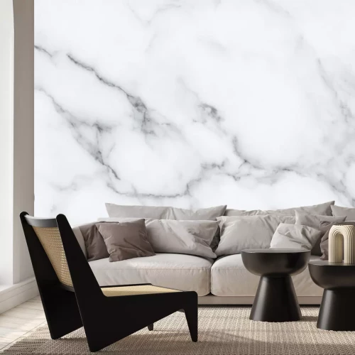 Fototapete Weiß schwarzes luxus Marmormuster