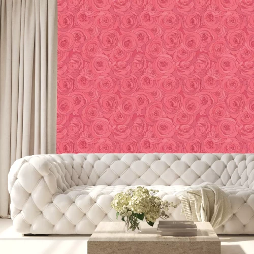 Tapete Gro?e Rosen in Rott?nen Grafik