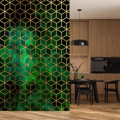 Sticker Aquarell-Hintergrund mit geometrischem Muster