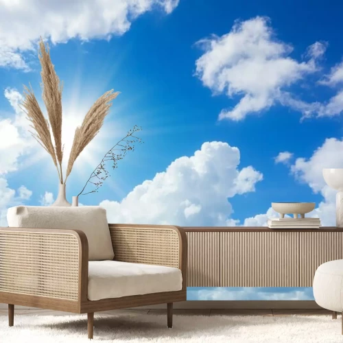 Fototapete Sonne zwischen den Wolken