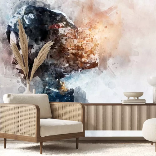 Sticker Digitale Aquarellmalerei.