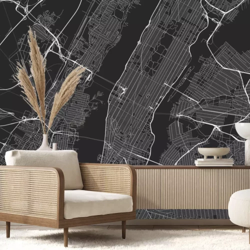 Fototapete Karte von New York