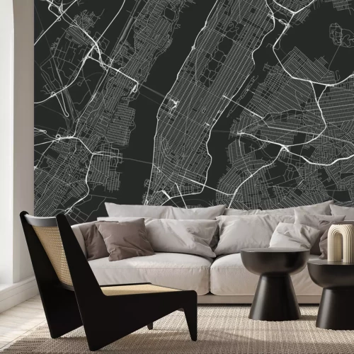 Sticker Karte von New York