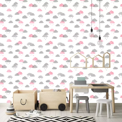 Tapete Minimalistisches Wolkenmuster