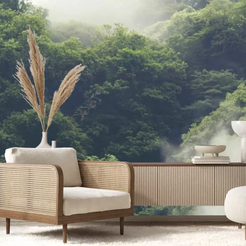 Fototapete Tropischer Wald in Japan, Jahrgang Filter Bild