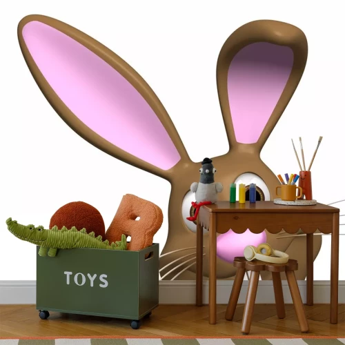 Sticker Hase mit flatterte Ohr