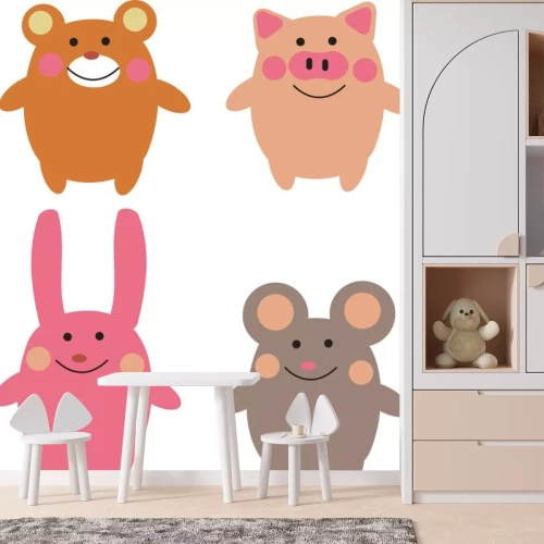 Sticker Cute Cartoon Tiere