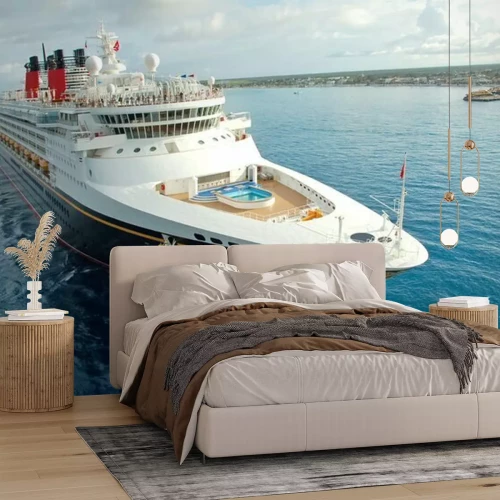 Fototapete Luxus-Kreuzfahrtschiff mit Schwimmbad