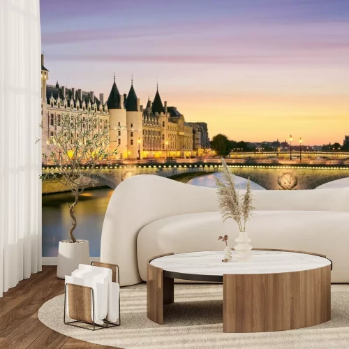 Fototapete Paris zur Abendzeit