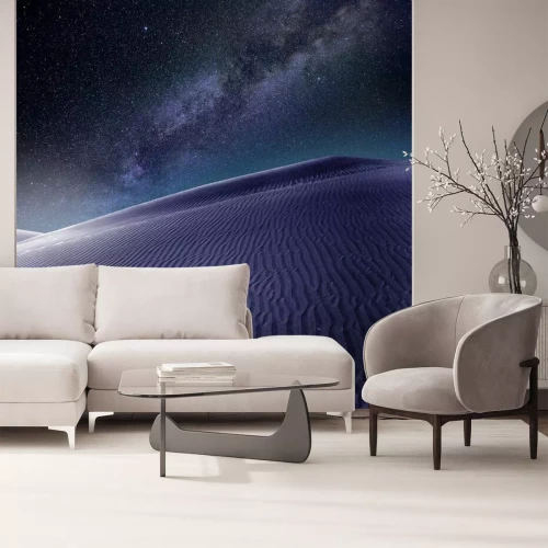 Fototapete Wüstendüne und Galaxienansicht