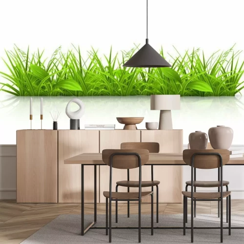 Sticker Illustrierter grüner Rasen