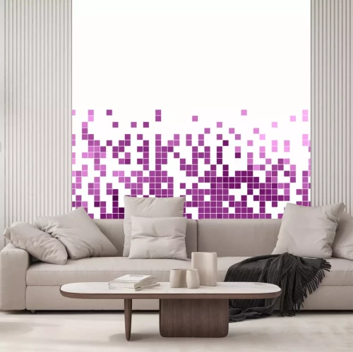 Sticker abstrakte Vektor Quadrat Pixel Mosaik Hintergrund
