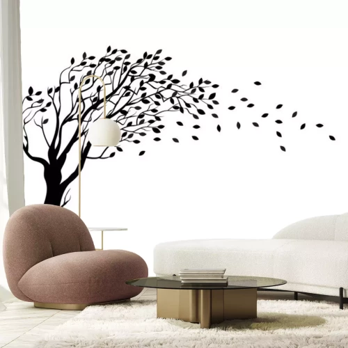 Sticker Herbst Baum Silhouette