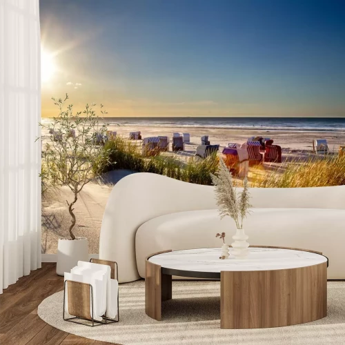 Fototapete Strand und Meer in der Sonne