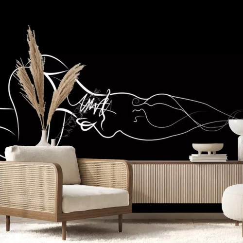 Sticker Silhouette eines sexy erotischen Mädchens