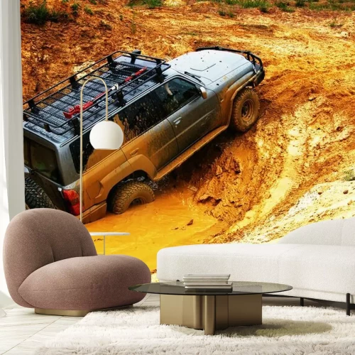 Fototapete Off-Road im Schlamm