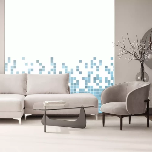 Sticker abstrakte Vektor Quadrat Pixel Mosaik Hintergrund