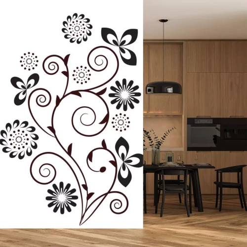 Sticker Blumenstrudelentwurf Element