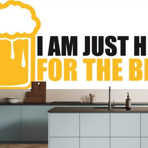 Sticker Grafik mit einer bierlobenden Aufschrift