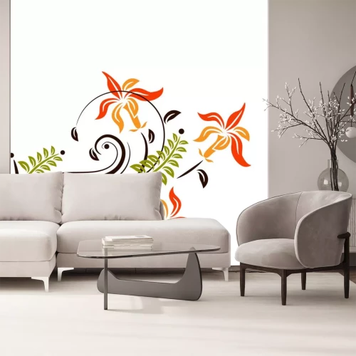 Sticker Floral Design-Element.