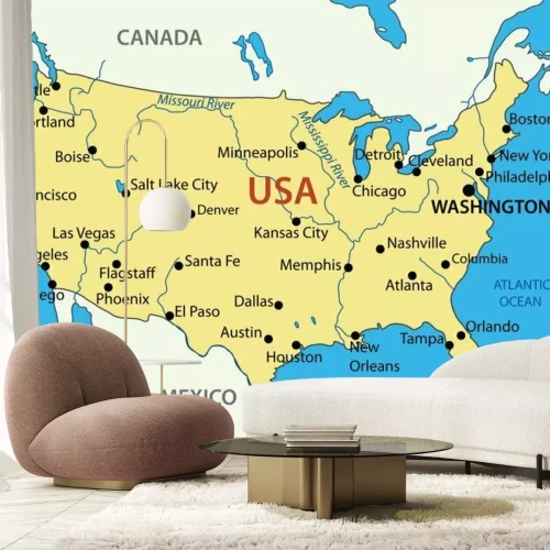 Sticker Die Vereinigten Staaten von Amerika - Vektor-Karte