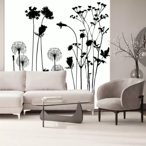 Sticker Illustration mit verschiedenen Arten von Blumen