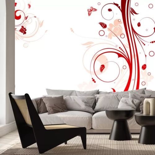 Sticker floral background