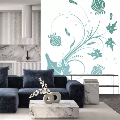 Sticker floral background