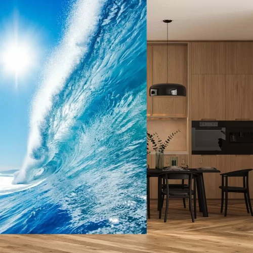 Fototapete Wellen vor dem Hintergrund des Himmels und Meeres