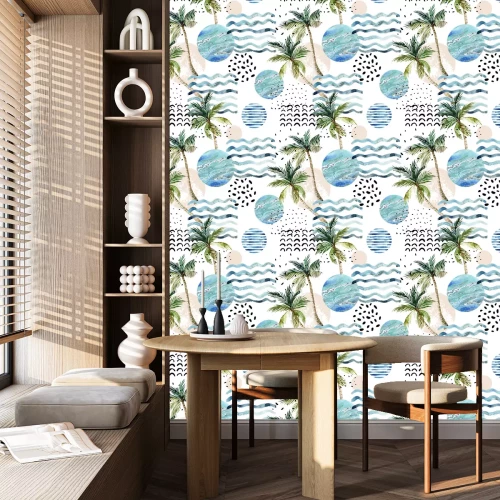 Tapete Bäume zwischen Abstraktionen