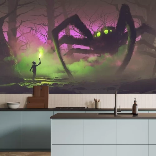 Fototapete Gestalt und große Spinne Fantasy