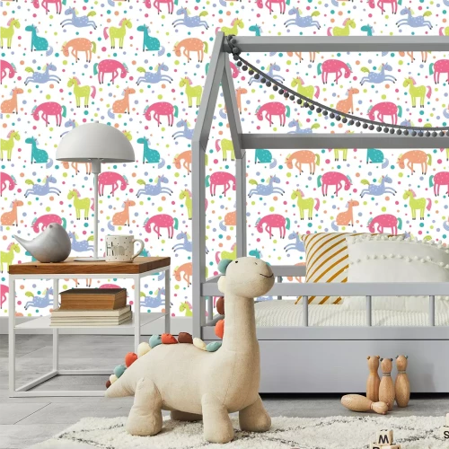 Tapete Bunte Ponys