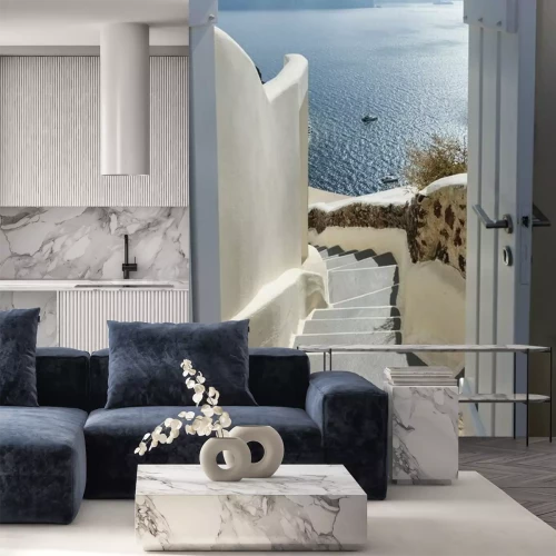 Sticker Europäische Blicke aufs Meer