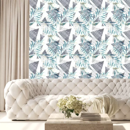 Tapete Abstraktes nahtloses Muster. Hand gezeichnete Aquarellillustration.