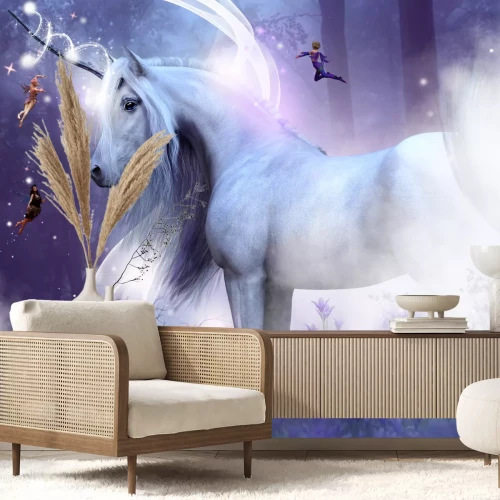 Fototapete Einhorn im Märchenwald