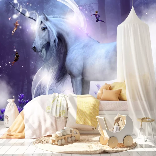 Fototapete Einhorn im Märchenwald