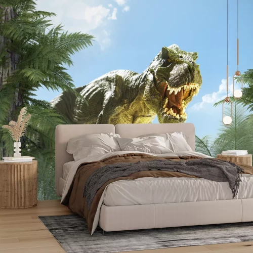 Fototapete Dinosaurier im Dschungel