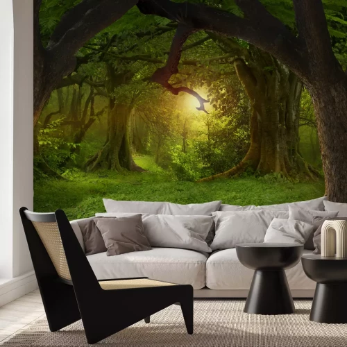 Fototapete Grüne Pflanzen des Dschungels