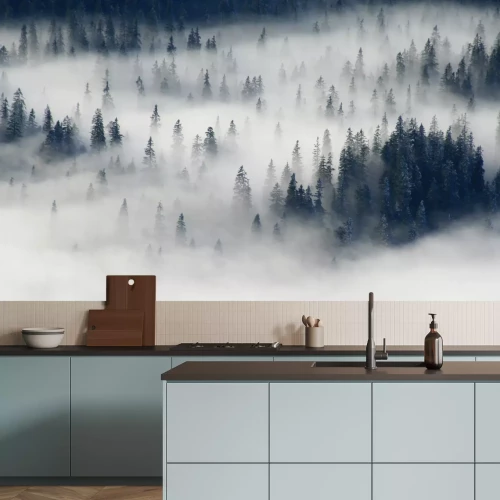 Fototapete Natur und Wald im Nebel