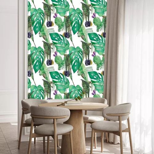 Tapete Abstrakte Blätter