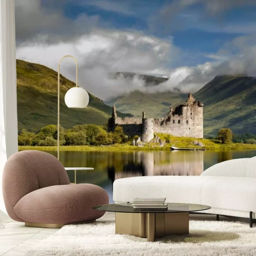 Fototapete Sonnenaufgang am Kilchurn Castle