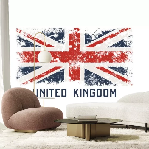 Sticker Vereinigtes Königreichl T-Shirt und Kleid entwerfen mit Schmutzeffekt.