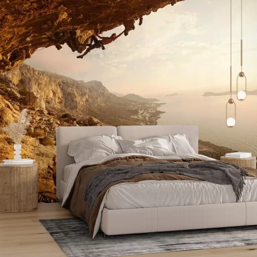 Fototapete Sportliche Emotionen beim Klettern