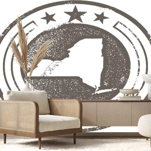 Sticker Handgezeichnete New York State Design