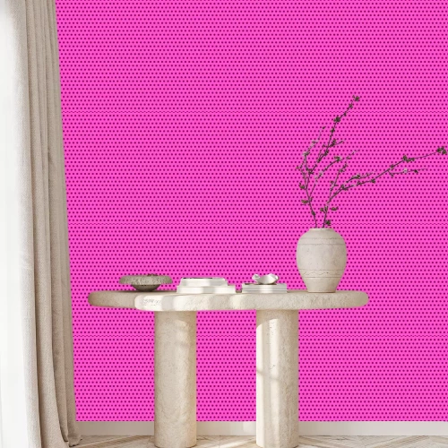 Tapete Grelles rosa Motiv mit kleinen Punkten