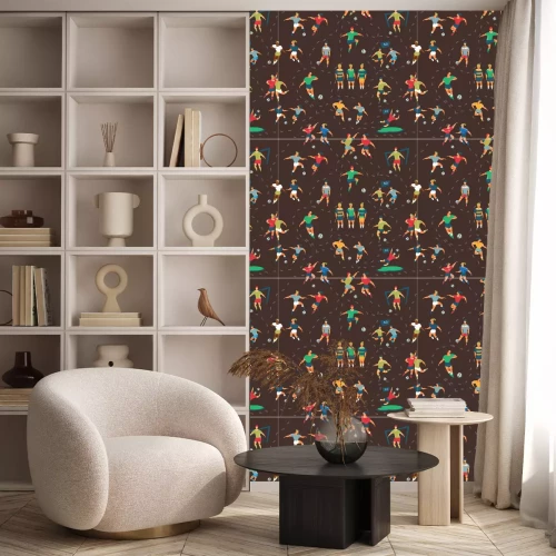 Tapete Fußball nahtlose Muster