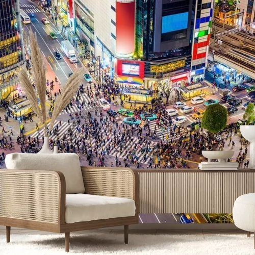 Fototapete Kreuzung Shibuya in Tokio