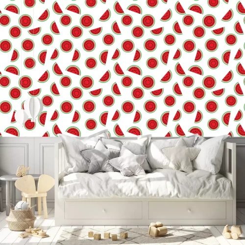 Tapete Geschnittene Wassermelonenfrucht