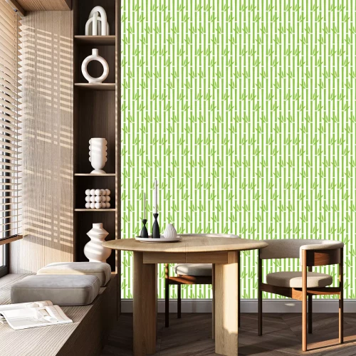 Tapete Grüner Bambuswald