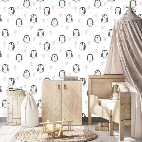 Tapete Kleine Pinguine